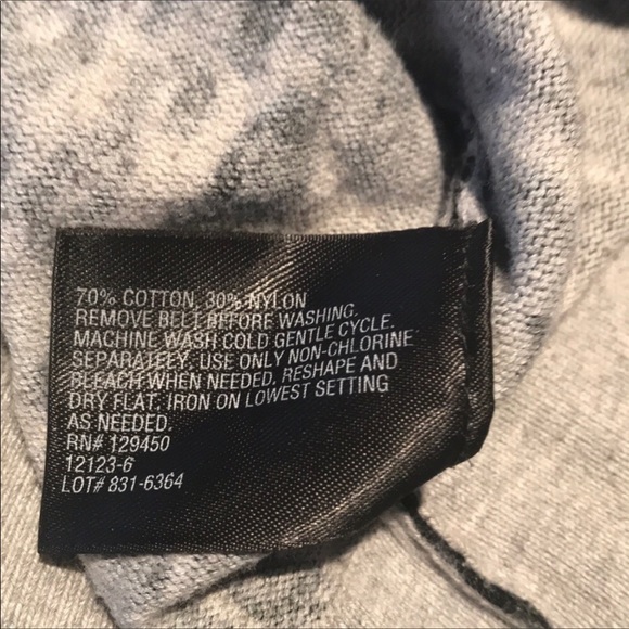 East 5th XL grey black animal print layered‎ look ruffled  mock cardigan - Picture 6 of 7